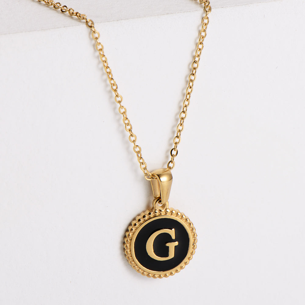 Fashion Letter Stainless Steel Plating Pendant Necklace