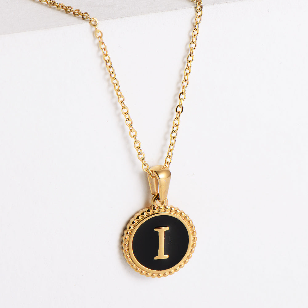 Fashion Letter Stainless Steel Plating Pendant Necklace