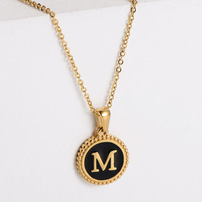 Fashion Letter Stainless Steel Plating Pendant Necklace