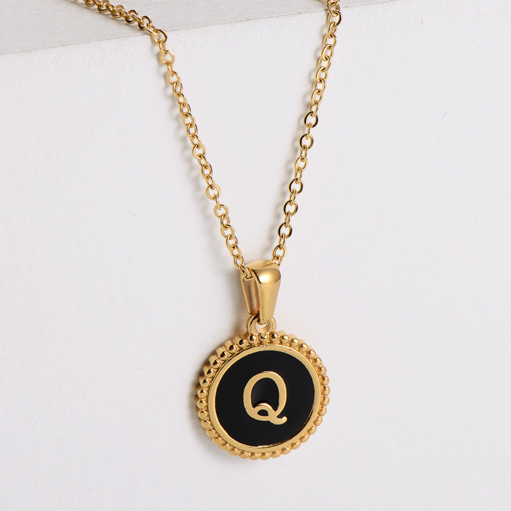 Fashion Letter Stainless Steel Plating Pendant Necklace