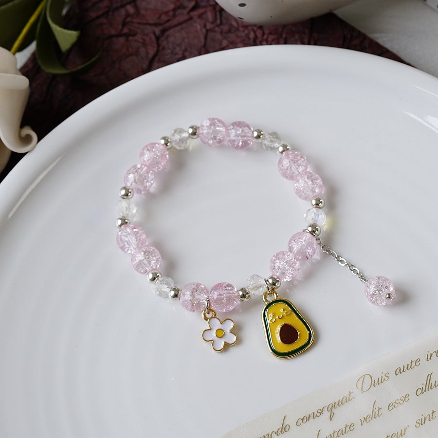 1 Piece Cartoon Style Fruit Alloy Beaded Kid's Women's Bracelets