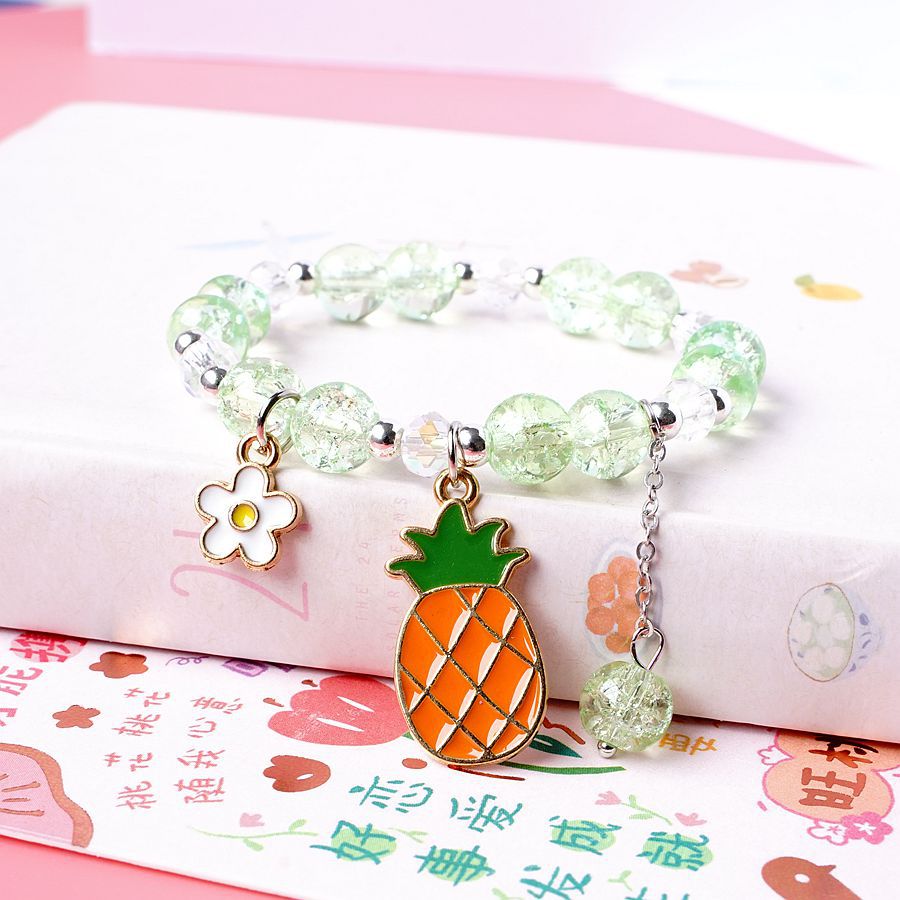 1 Piece Cartoon Style Fruit Alloy Beaded Kid's Women's Bracelets