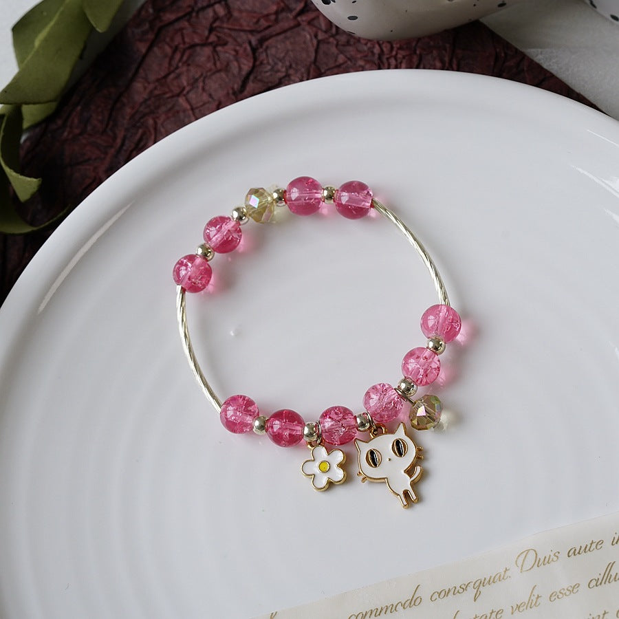 1 Piece Cartoon Style Fruit Alloy Beaded Kid's Women's Bracelets