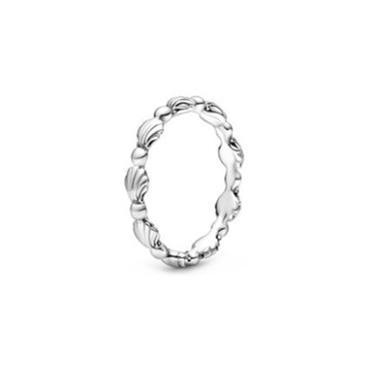 Retro Round Sterling Silver Inlay Artificial Diamond Rings 1 Piece