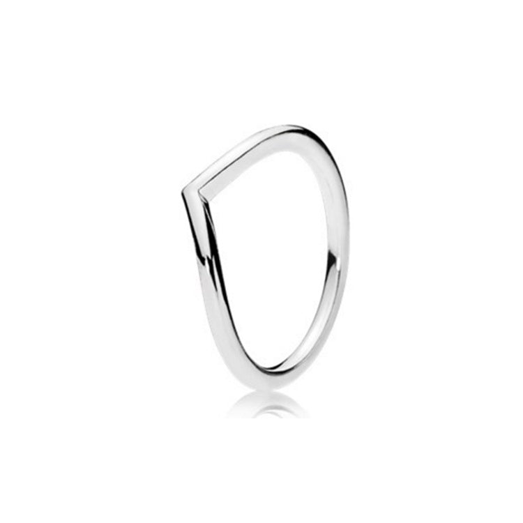 Retro Round Sterling Silver Inlay Artificial Diamond Rings 1 Piece