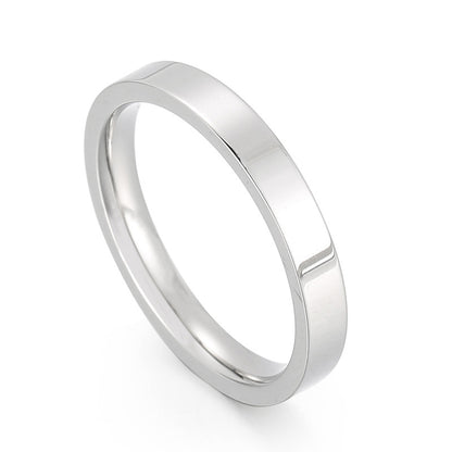 Fashion Round Stainless Steel Rings 1 Piece