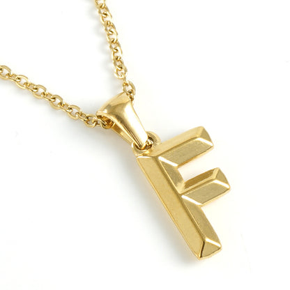 Fashion Letter Stainless Steel Titanium Steel Plating Pendant Necklace