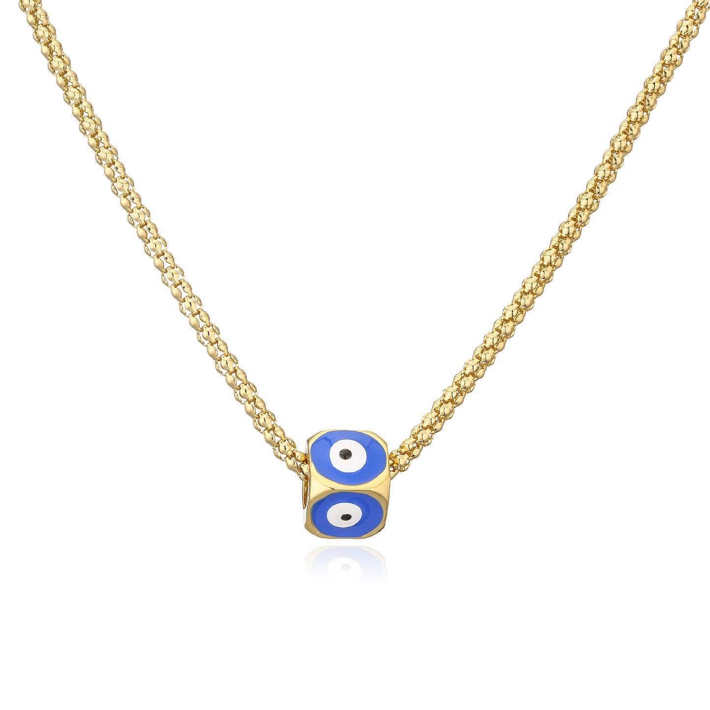 Fashion Devil's Eye Copper Enamel Plating Pendant Necklace 1 Piece