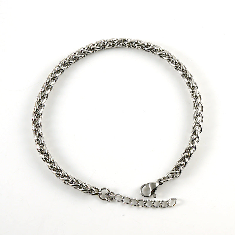 Hip-hop Geometric Stainless Steel Bracelets 1 Piece