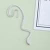 Wholesale Jewelry Fashion Snake Metal Artificial Diamond Plating Inlay Ear Clips