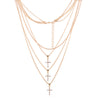 Fashion Butterfly Copper Inlay Artificial Rhinestones Layered Necklaces