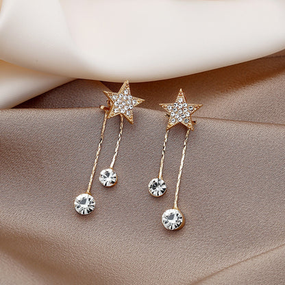 1 Pair Fashion Butterfly Bow Knot Plating Inlay Alloy Artificial Diamond Drop Earrings