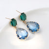 Fashion Geometric Copper Plating Hollow Out Artificial Crystal Earrings 1 Pair