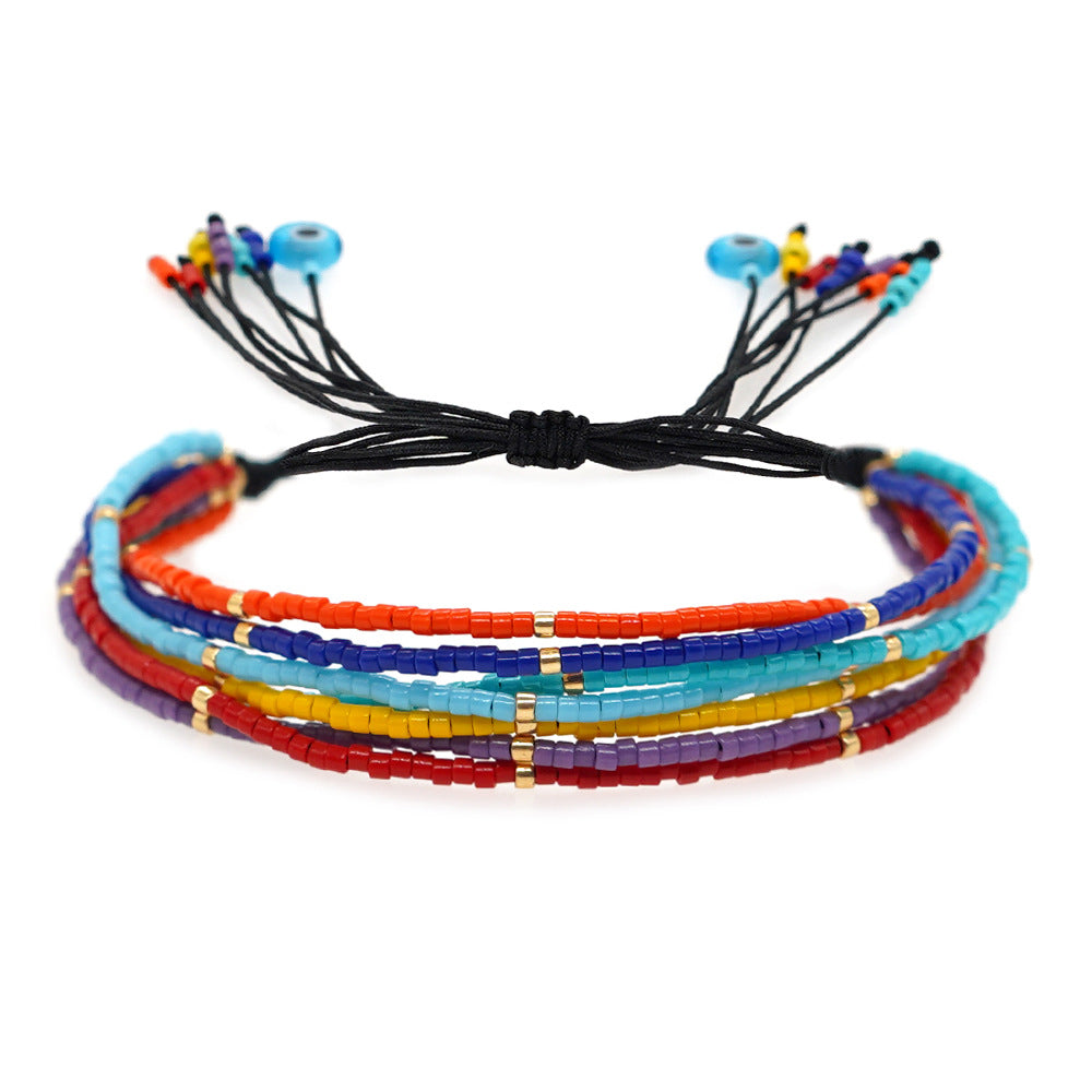 1 Piece Fashion Round Glass Unisex Bracelets