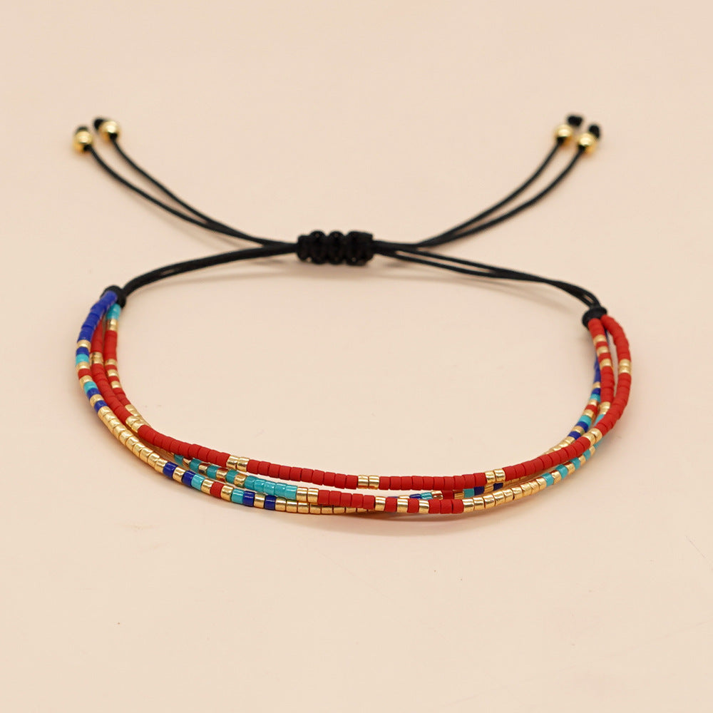 1 Piece Fashion Round Glass Unisex Bracelets