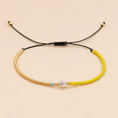 1 Piece Fashion Round Glass Unisex Bracelets