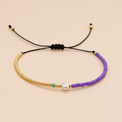 1 Piece Fashion Round Glass Unisex Bracelets