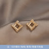 1 Pair Simple Style Round Square Heart Shape Alloy Plating Inlay Rhinestones Pearl Women's Drop Earrings