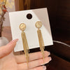 Fashion Flower Bow Knot Copper Inlay Artificial Pearls Zircon Drop Earrings 1 Pair