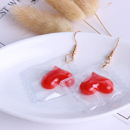 1 Pair Fashion Heart Shape Alloy Plating Women's Drop Earrings