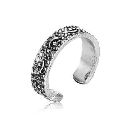 1 Piece Hip-hop Crown Snake Skull Alloy Plating Inlay Rhinestones Unisex Open Ring