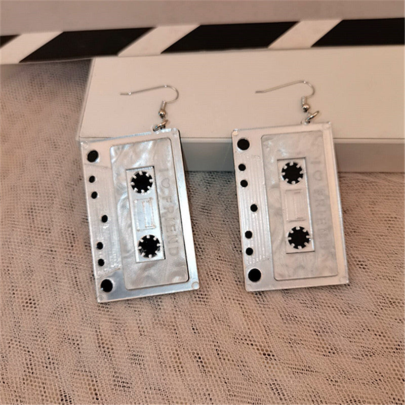 1 Pair Fashion Square Arylic Patchwork Women's Drop Earrings