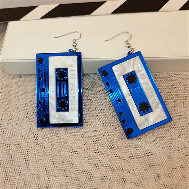 1 Pair Fashion Square Arylic Patchwork Women's Drop Earrings