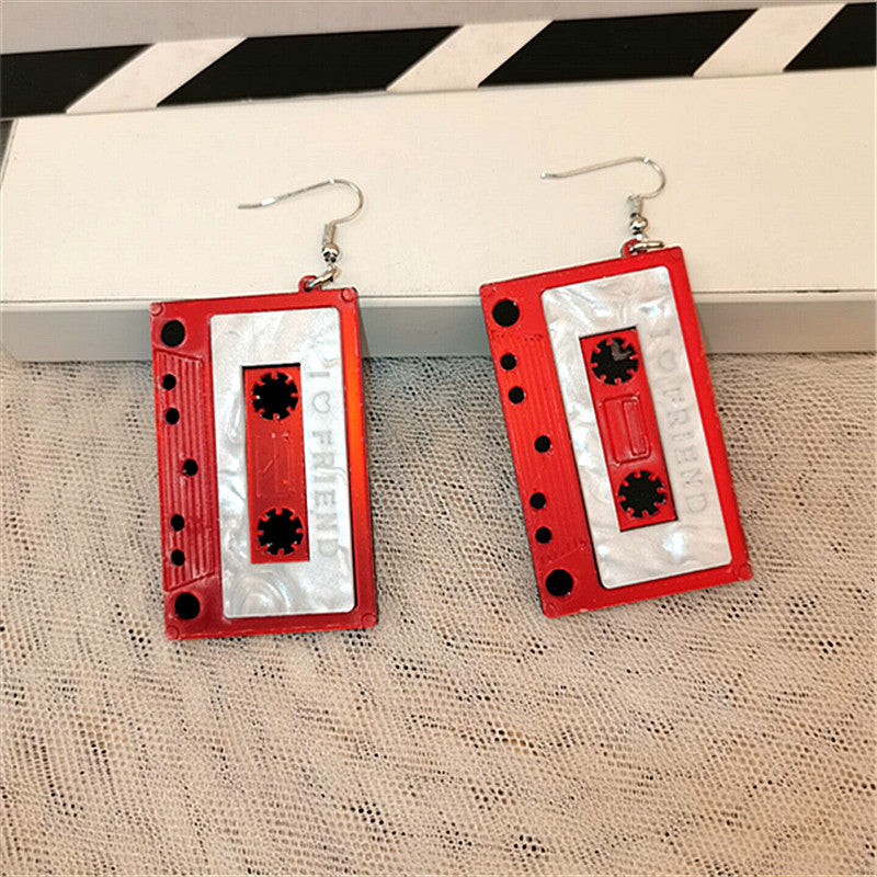 1 Pair Fashion Square Arylic Patchwork Women's Drop Earrings