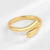 Fashion Hand Copper Plating Inlay Zircon Open Ring 1 Piece