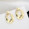 Fashion Water Droplets Copper Plating Drop Earrings Ear Studs 1 Pair