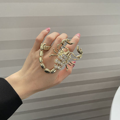 Fashion Lobster Alloy Rhinestone Women's Rings