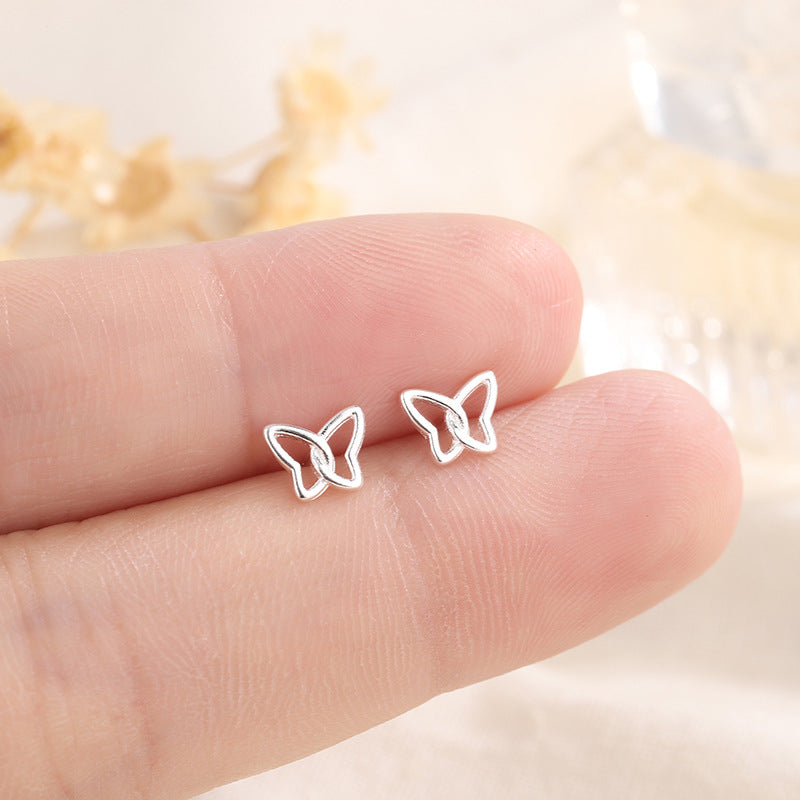 Fashion Butterfly Copper Plating Ear Studs 1 Pair