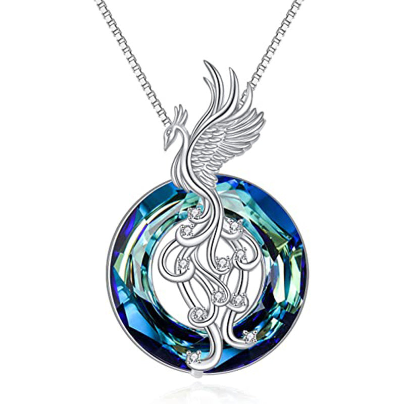 1 Piece Fashion Phoenix Alloy Inlay Artificial Crystal Women's Pendant Necklace