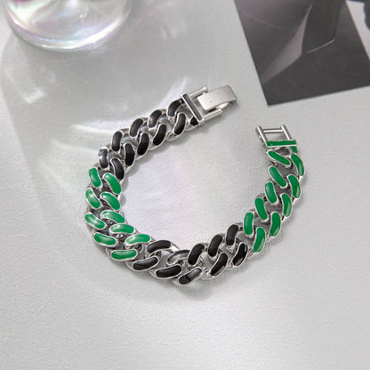 Fashion Geometric Alloy Inlay Rhinestones Unisex Bracelets 1 Piece