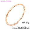 Simple Style C Shape Bamboo Stainless Steel Plating Gold Plated Bangle