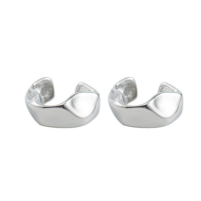 Punk Geometric Titanium Steel Plating Ear Clips 1 Pair