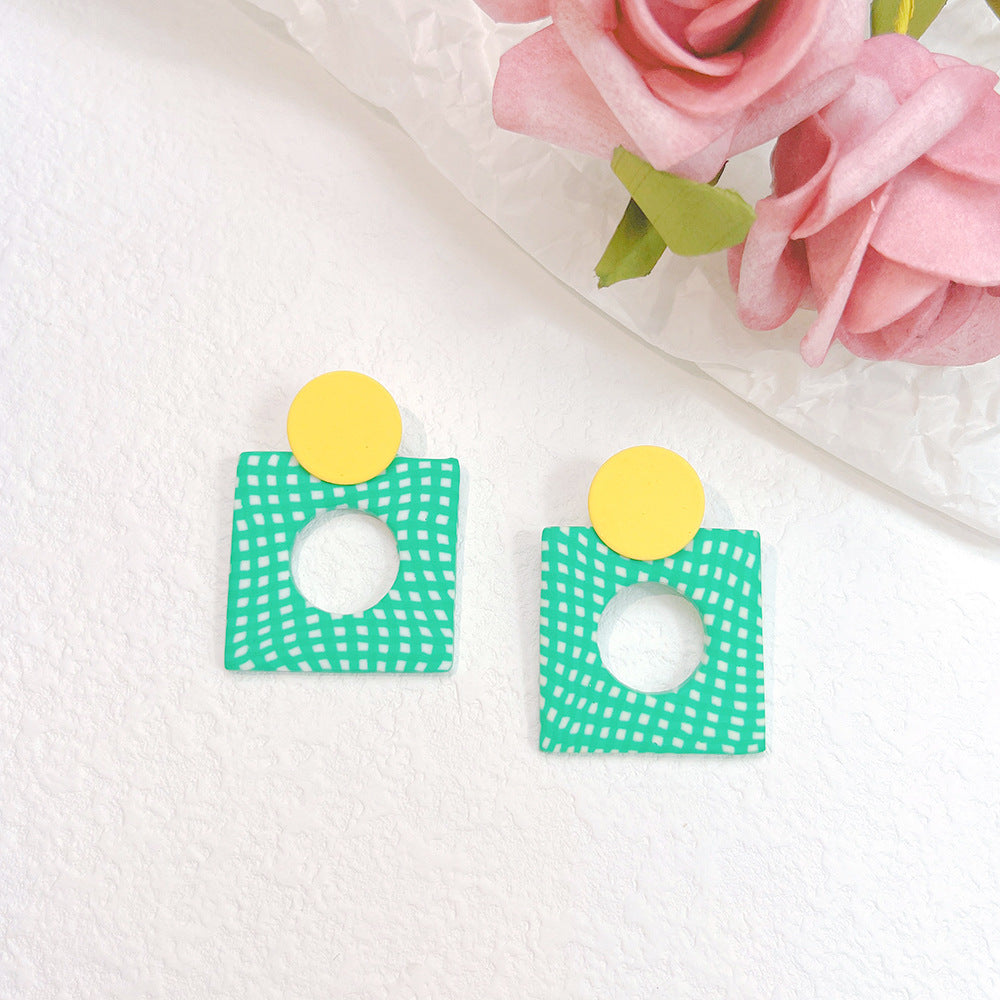 1 Pair Fashion Geometric Soft Clay Women's Earrings