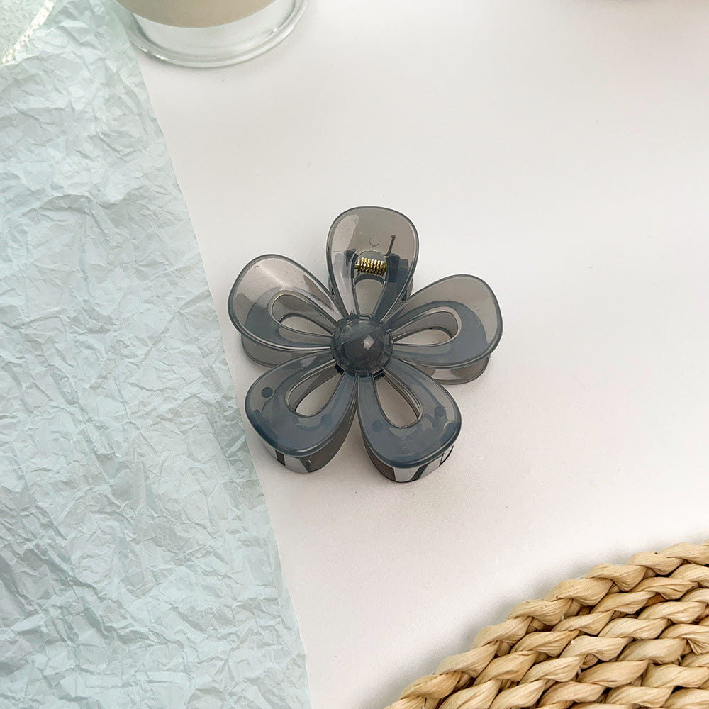 Fashion Flower Plastic Resin Hair Clip 1 Piece