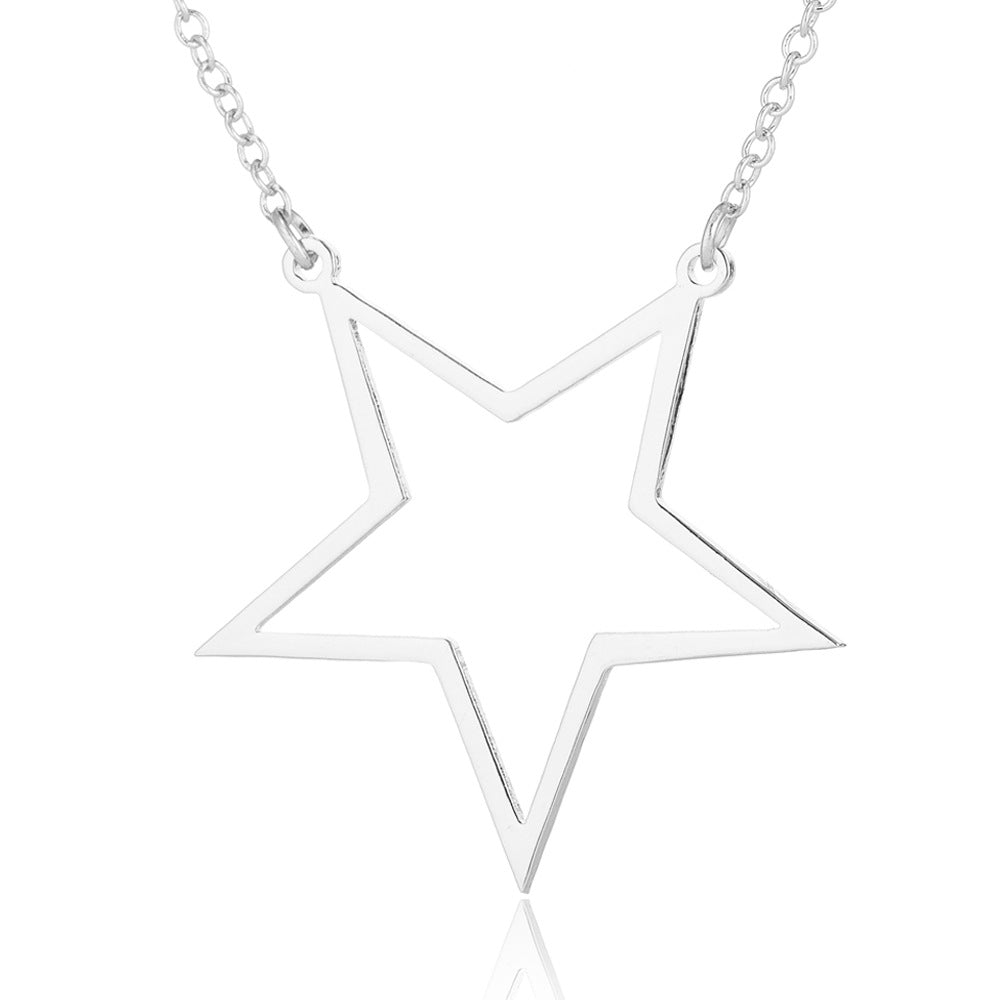 Fashion Star Stainless Steel Plating Pendant Necklace 1 Piece