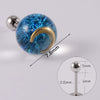 1 Piece Simple Style Moon Bow Knot 304 Stainless Steel Resin Copper Ear Studs