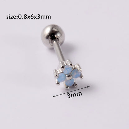 1 Piece Simple Style Moon Bow Knot 304 Stainless Steel Resin Copper Ear Studs