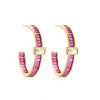 1 Pair Sweet C Shape Plating Inlay Copper Zircon Ear Studs