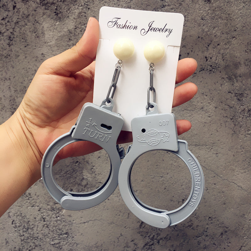 1 Pair Novelty Handcuffs Resin Women's Earrings