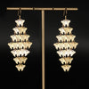 Fashion Leaf Heart Shape Butterfly Stainless Steel Plating Hollow Out Chandelier Earrings Dangling Earrings 1 Pair