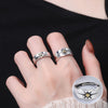 Fashion Solid Color Copper Silver Plated Open Ring 1 Piece