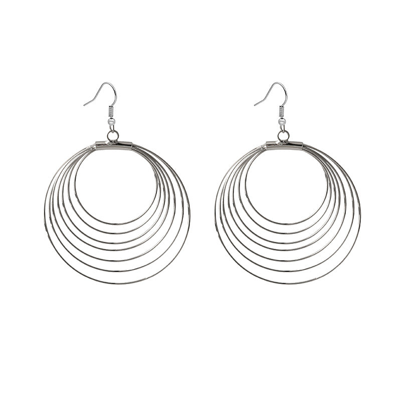 1 Pair Fashion Geometric Metal Women's Earrings