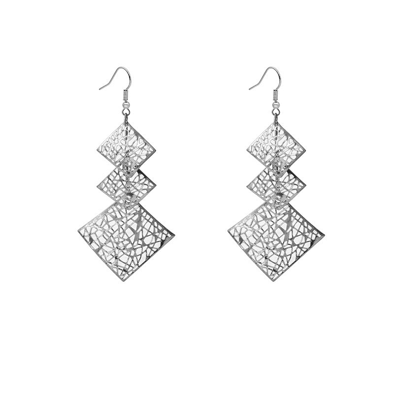 1 Pair Fashion Geometric Metal Women's Earrings