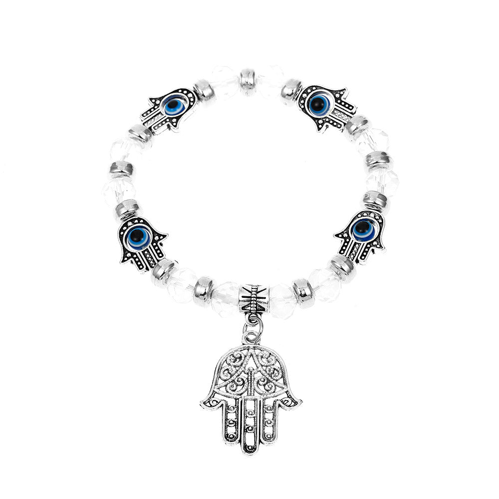 Wholesale Jewelry Streetwear Geometric Devil's Eye Resin Plating Bracelets