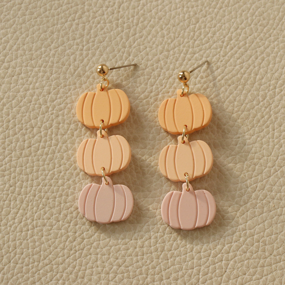 Fashion Pumpkin Bat Arylic Halloween Women'S Earrings