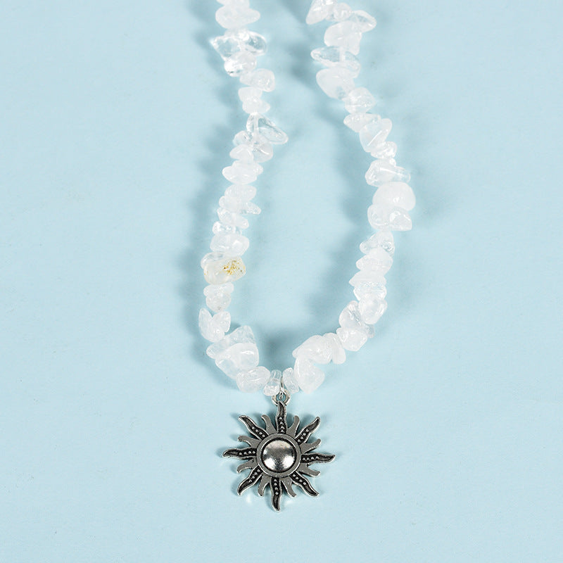 Fashion Geometric Crystal Beaded Necklace